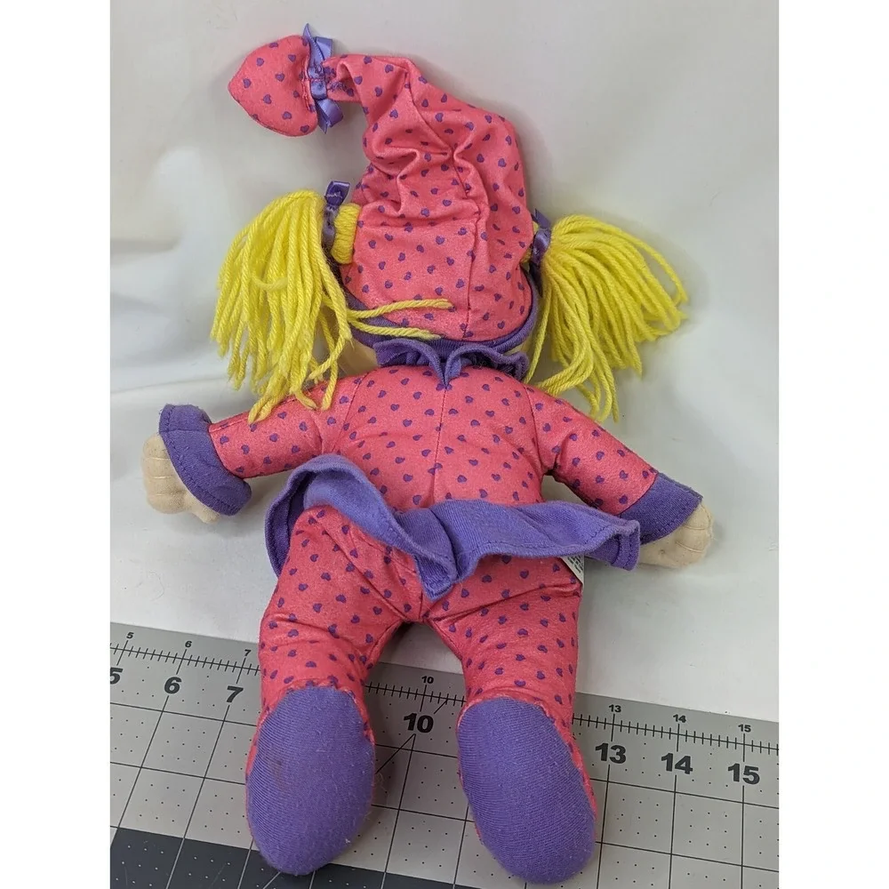 Mattel Rugrats Angelica Doll Plush 12 Inch Pink Purple‎ Hearts Stuffed